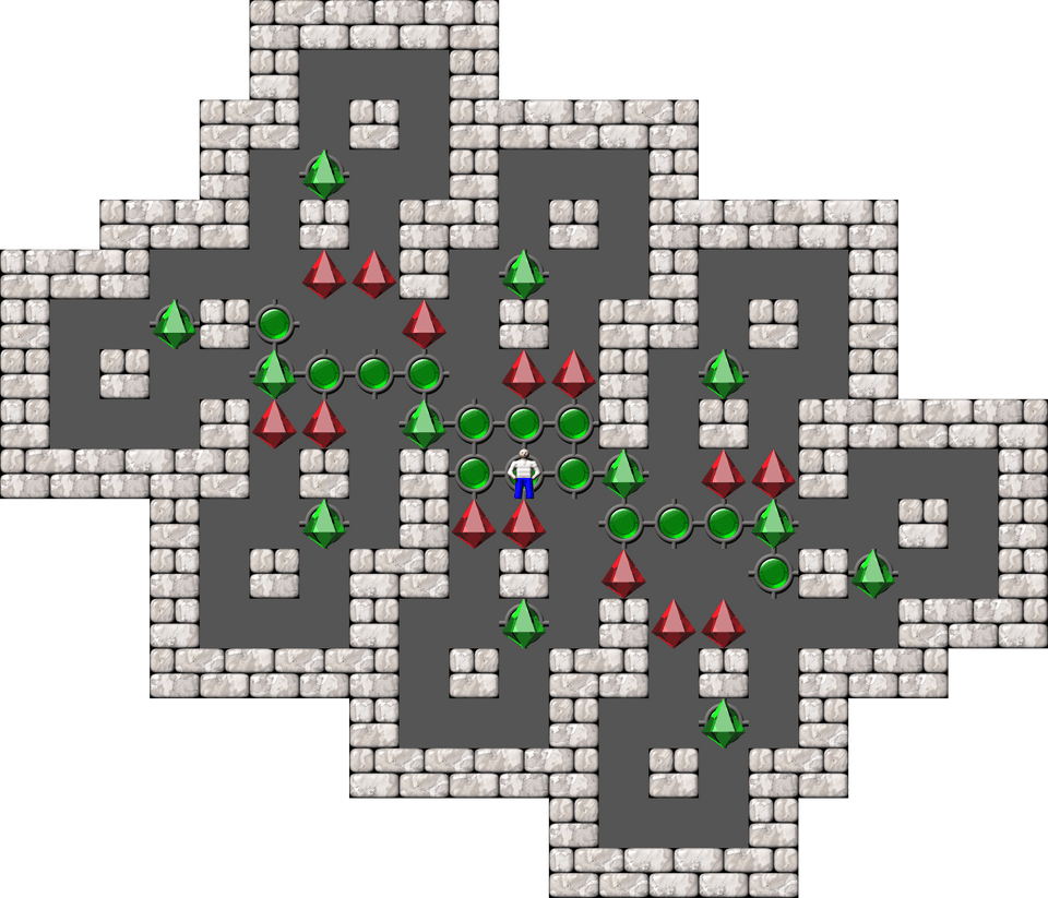 Sokoban Sasquatch 05 Arranged level 6